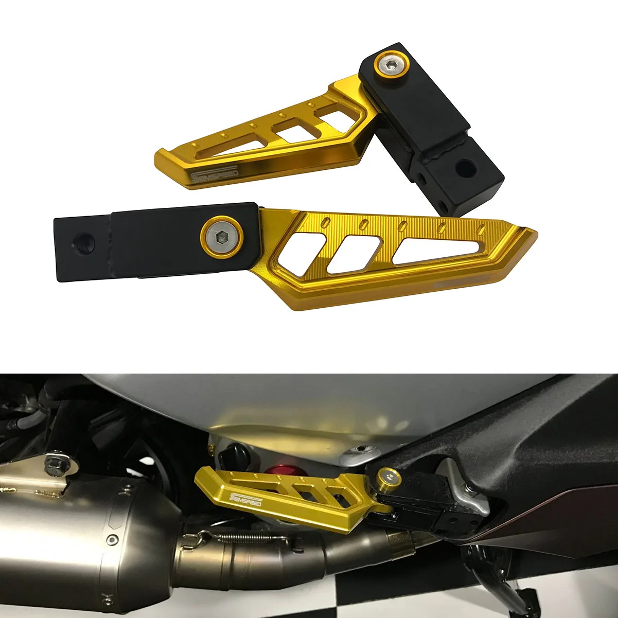 Semspeed универсальные мотоциклетные поворотные Задние подножки педаль для Honda PCX125