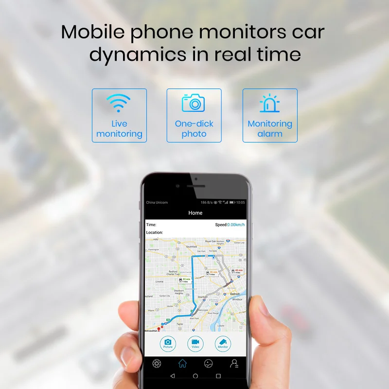 AWESAFE Автомобильный видеорегистратор GPS камера навигатор 4G ADAS 9 66 &quotAndroid 8 1 поток