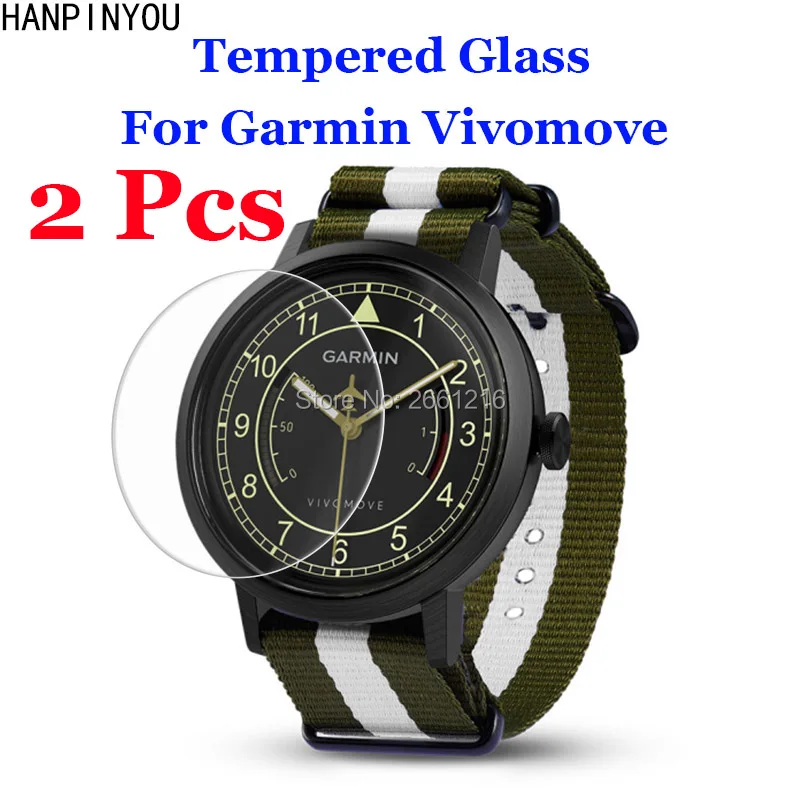 

2 шт./лот для Garmin Vivomove закаленное стекло 9H 2.5D Премиум Защитная пленка для экрана Garmin Vivomove
