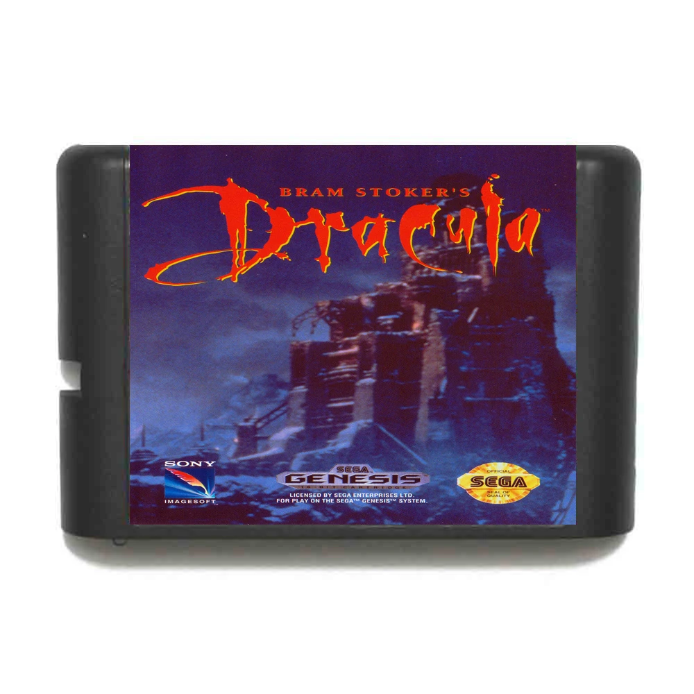 Английский с Брэмом стокером 16 бит MD карточная игра для Sega игры Mega Drive