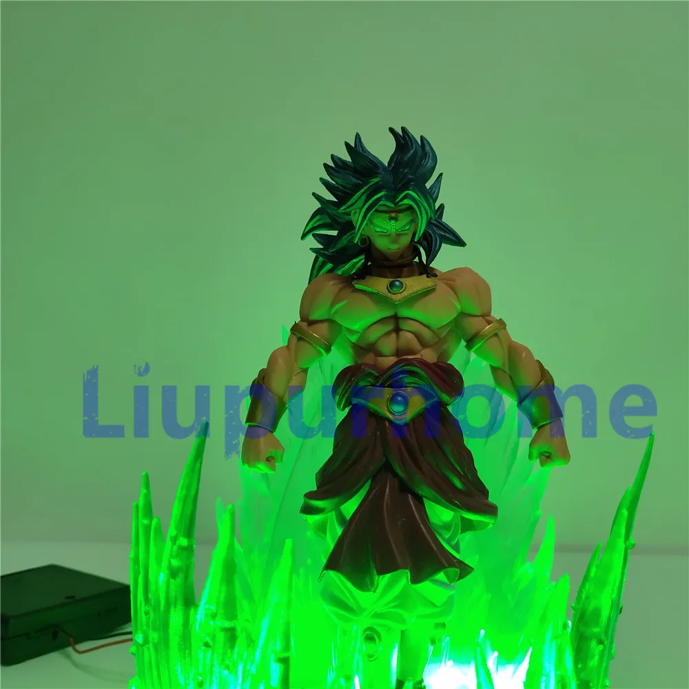 Lampara Dragon Ball Z Super Broly Broli светодиодный Зеленый эффект аниме игрушки кукла DBZ Goku DIY лампа светильник фигурка экшн ночной Светильник ing