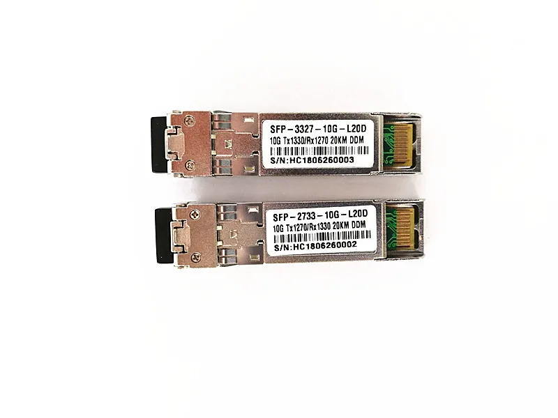 20 км SFP + WDM BiDi 10G 10 Гб SFPPlus приемопередатчик совместим с cisco 5 пар|Оптоволоконное