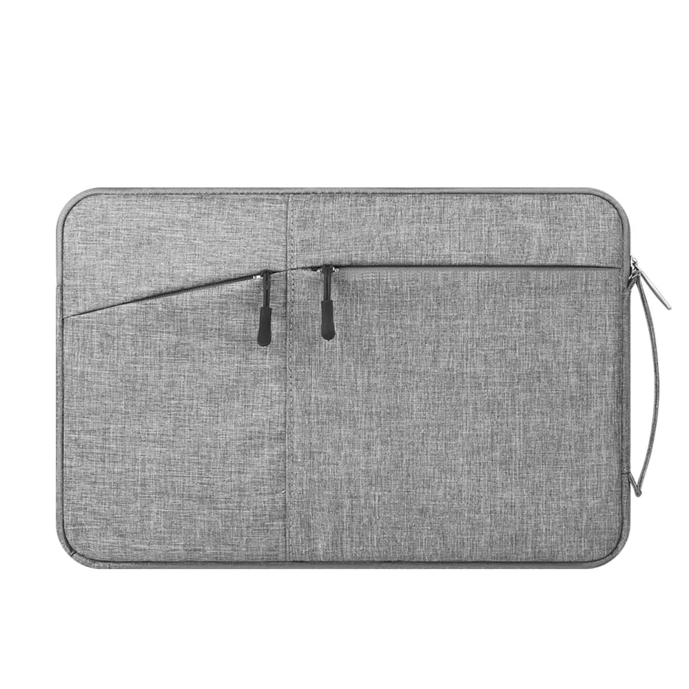 Сумка для ноутбука 13,3 дюймов для MacBook Air Pro 13 компьютерные сумки для Asus hp Xiaomi Mi notebook Pro 15 водонепроницаемый чехол для ноутбука 14, 15,6 - Цвет: Light Gray