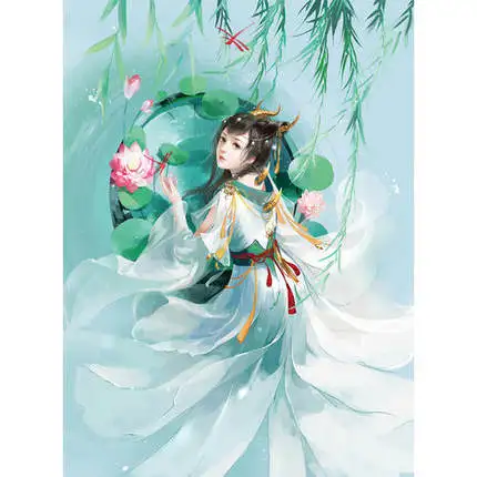 LouHua: Zhijiantang картины Красивая Ручная роспись игра CG иллюстрации Живопись