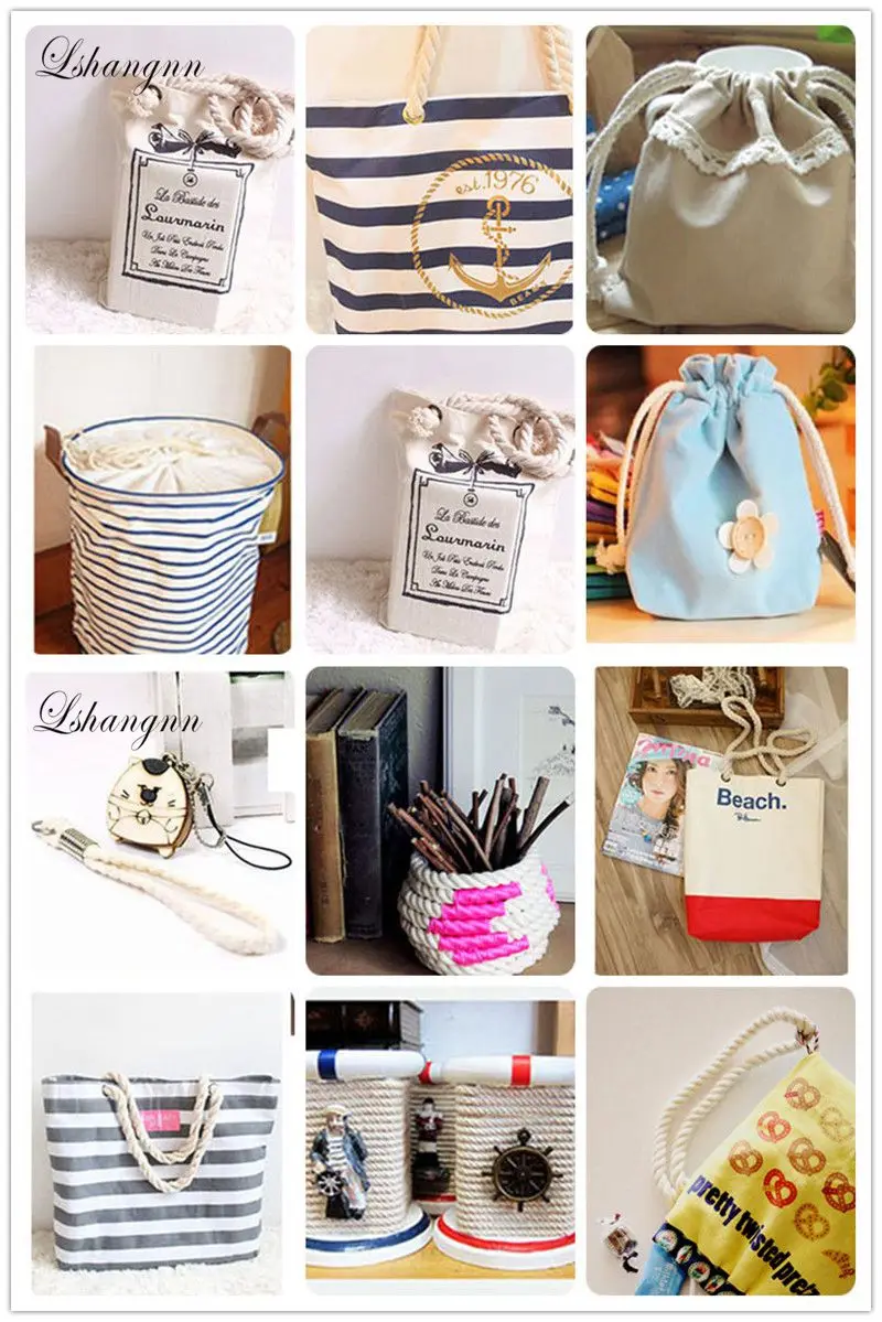 Хлопок 10 метров 3 акции витые шнуры хлопок 10 мм DIY Craft украшения из бечёвки хлопок шнур для мешок шнурок ремень 20 Цвета