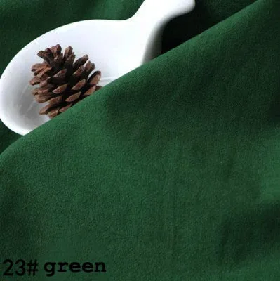 23 green Хлопок/лен вареный креп синий розовый зеленый фиолетовый черный темно-синий желтый коричневый ткани для одежды платье Весна ручной работы ремесло Sashiko - Цвет: 23 green