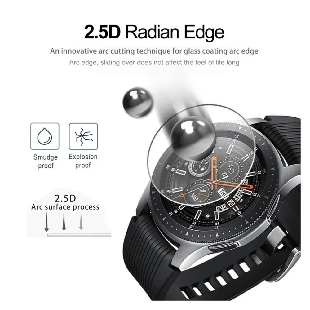 Стекло для Gear S3 Samsung Galaxy watch 46 мм 42 Frontier S 3 S2 Sport Classic защита экрана 9H 2.5D закаленное