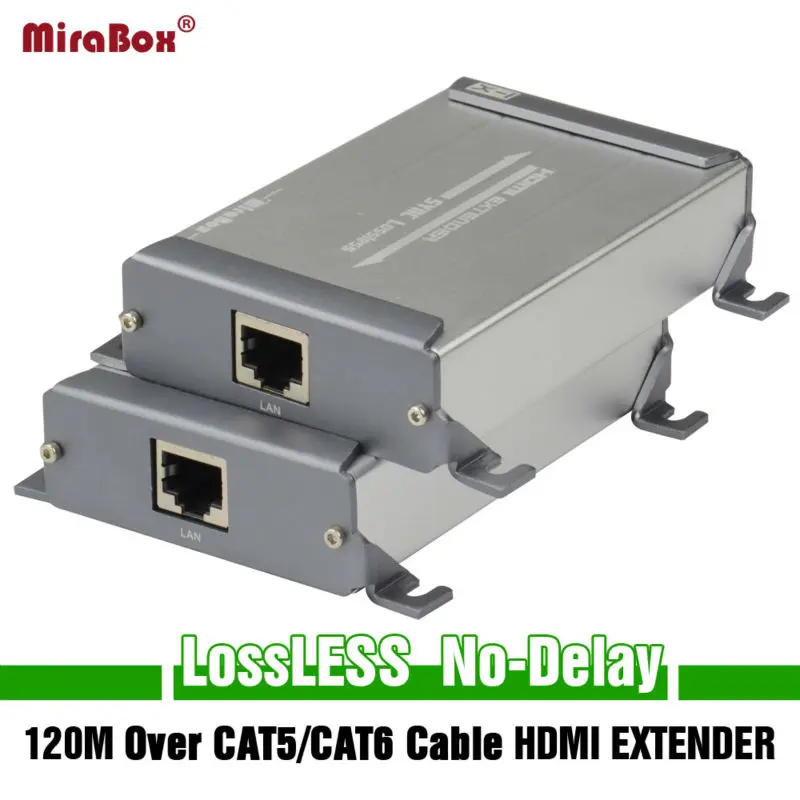 Сетевой удлинитель MiraBox HDMI передатчик и приемник через Cat5/Cat5e/Cat6 передача Ethernet Rj45