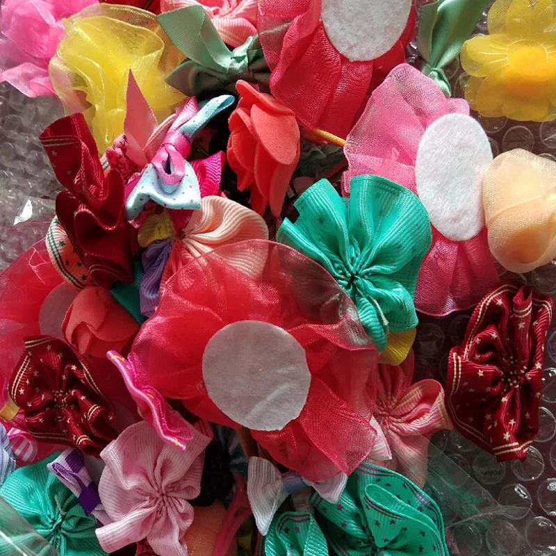 Весь набор DIY игрушки для девочек аксессуары с кольцами/лента для волос/Подвеска/цветы/бант/клей-карандаш, Детские художественные ремесла DIY Развивающие игрушки