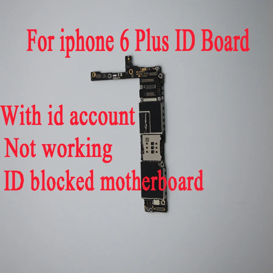 Оригинальная материнская плата для iphone 6 Plus с ICloud ID lock 16g 64g 128g эта не работает и