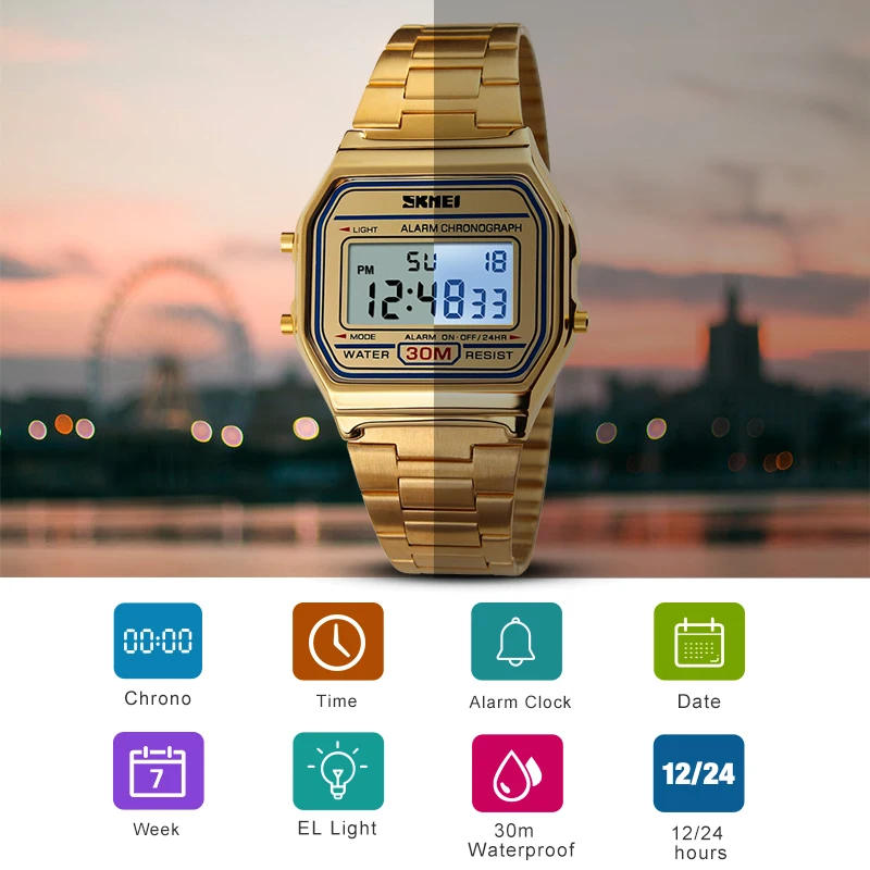 SKMEI мужские часы спортивные цифровые водонепроницаемые новые бизнес Chrono Relogio
