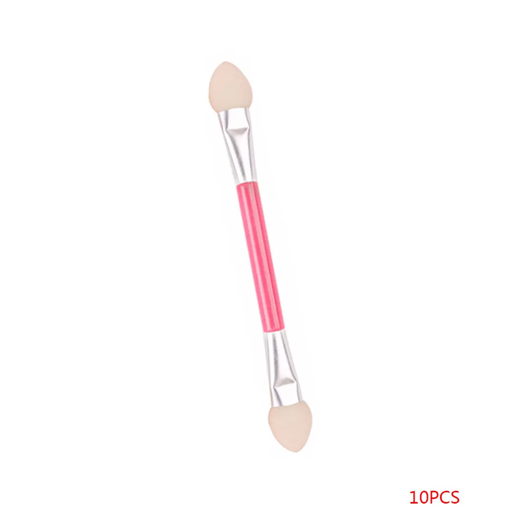 NO.2 Pink 10 шт./компл. тени для век аппликатора санитарно тени для век губки щетки пены одноразовые Краски кисти - Цвет: NO.2 Pink