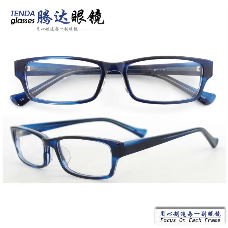 

Men Acetate Rectangle Spectacles Prescription Eyeglass Frames For Rx Lenses