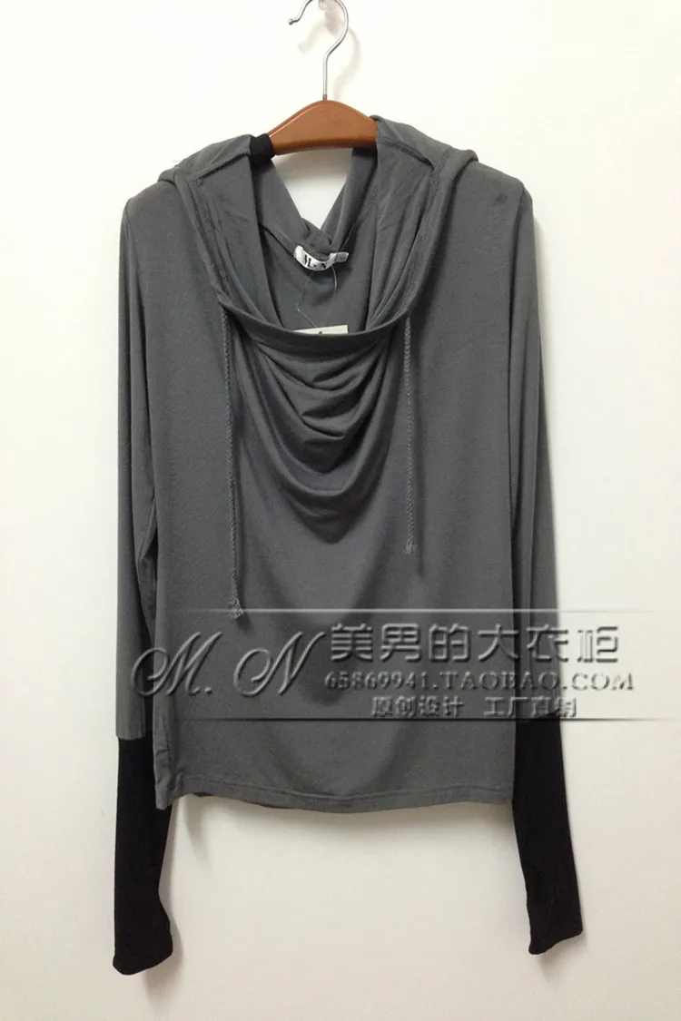 Новый стиль весна-осень Мужская футболка с капюшоном самовосстановление цвет