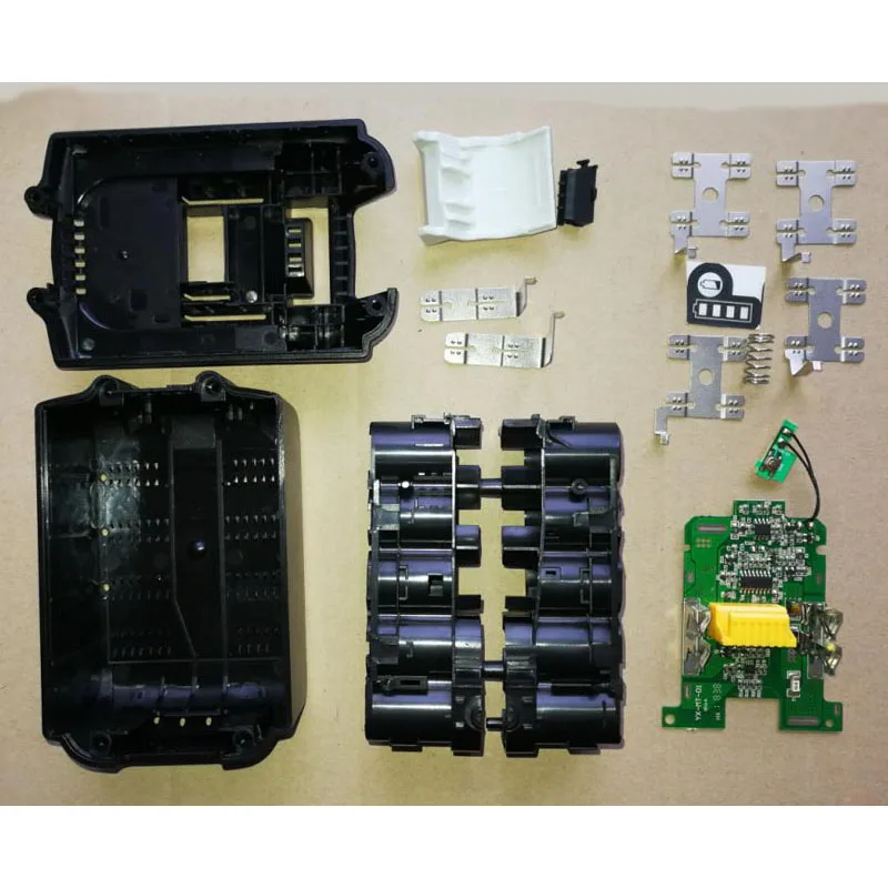BOX with PCB BL1830 пластиковый чехол для батареи PCB Защитная плата для зарядки коробка этикетка для MAKITA 18 в BL1850 3Ah 5Ah светодиодный индикатор литий-ионной батареи - Цвет: BOX with PCB