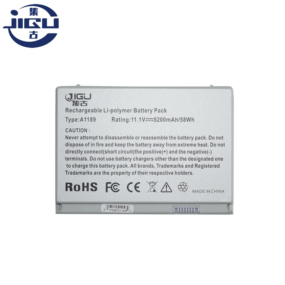 

JIGU Laptop Battery For APPLE MacBook Pro 17" MA897LL/A MA897X/A MB166*/A A1189 MA458 /A