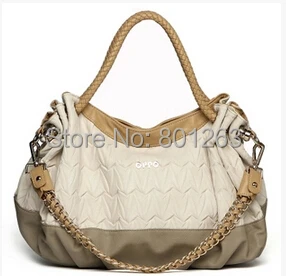 Brand OPPO New 2014 Fashion Women Handbags Patchwork Chain bag PU leather Shoulder bags Messenger Tote|bags basketball|bag charcoalbag suede |