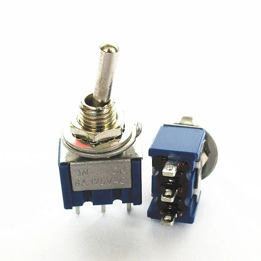 2 шт. AC ON SPDT 3 Шаг Позиции рычажный переключатель 6A 125 v /3A 250V|Выключатели| |