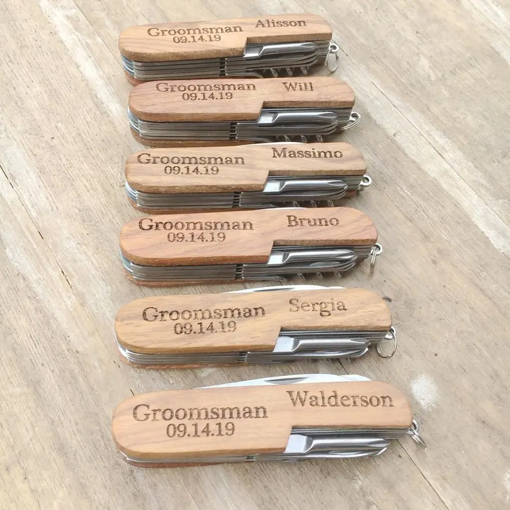 Персонализированные карманные ножи с гравировкой Многофункциональные для