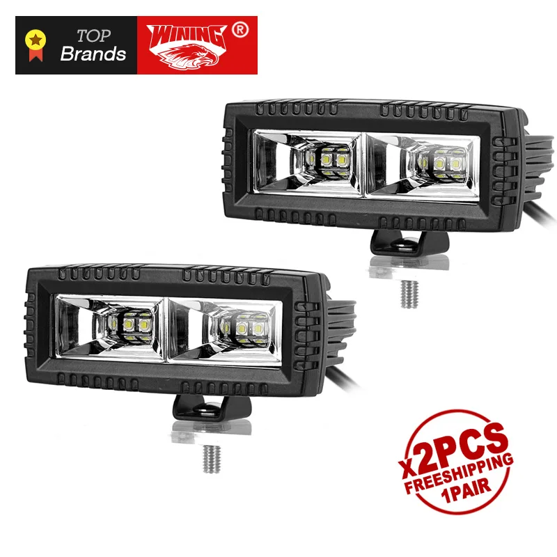 Бесплатная доставка пара 40 Вт светодиодные фары рабочего света высокой мощности
