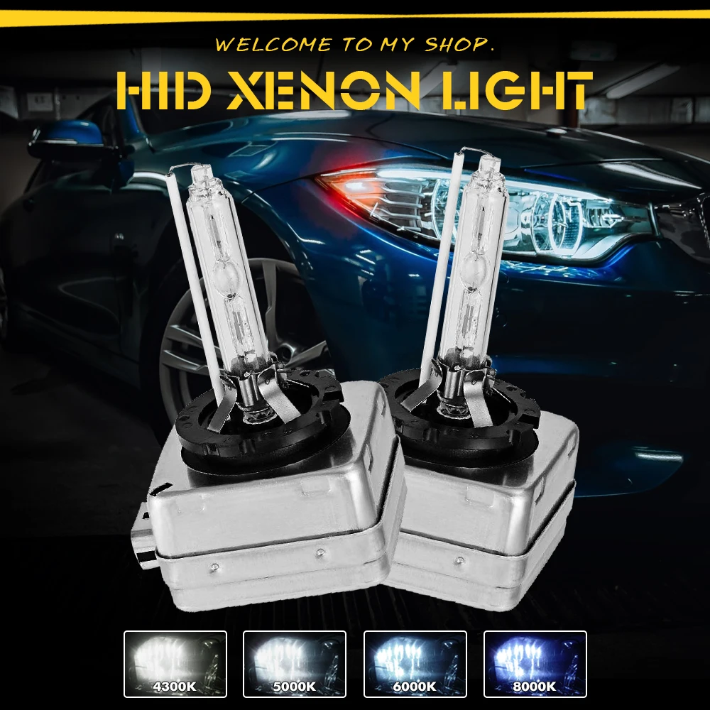 Modifygt 2 шт ксеноновые лампы D1S 12V 35W Оригинальное качество с металлической защитой