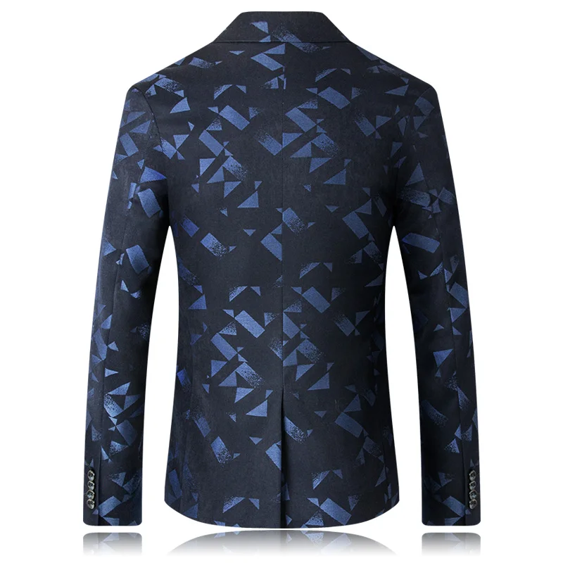 Мужские блейзеры на одной пуговице повседневные облегающие пиджаки из бутика