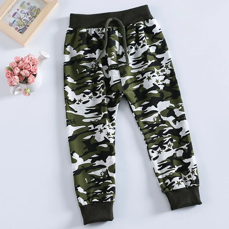 spring military jungle camouflage pattern cotton baby pants 0-36 months boy Sports |