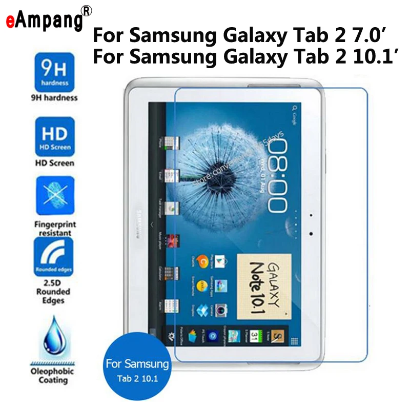 Закаленное стекло для Samsung Galaxy Tab2 Tab 2 7 0 P3100 10 1 P5100 9H прозрачная защитная пленка
