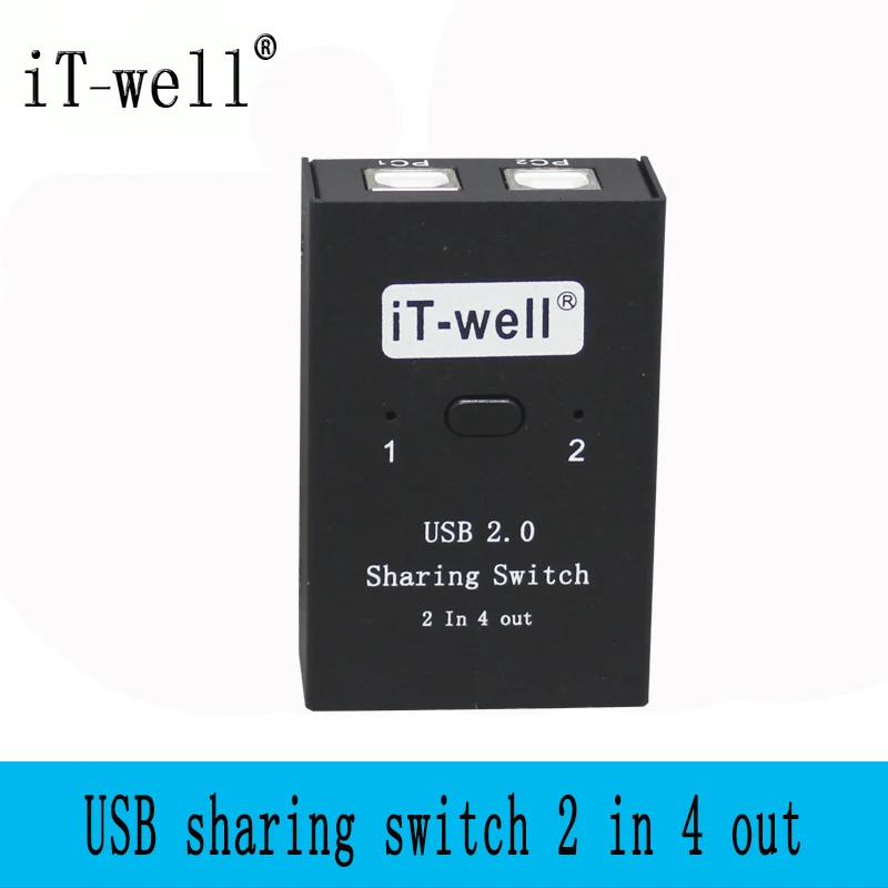 Ручной переключатель с разъемом USB 2 0 в 4 выхода клавиатуры и мыши обмена
