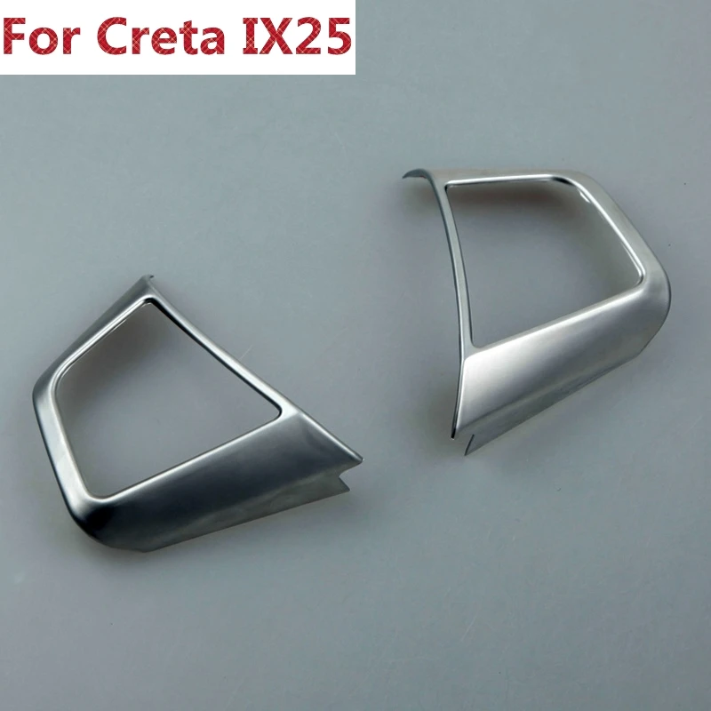 Для creta hyundai ix25 декоративные кнопки на рулевом колесе крышка отделка интерьера