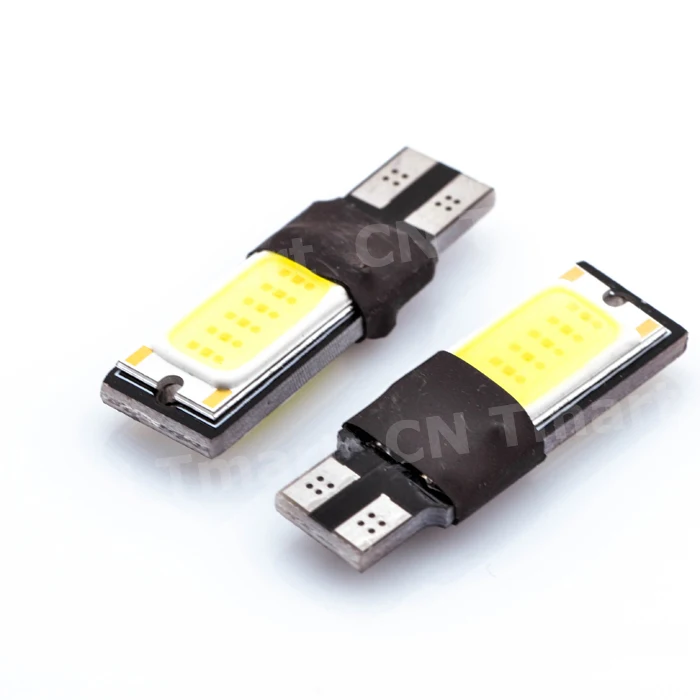 2x Высокая мощность t10 w5w led cob автомобильный 5w5 12v t 10 bule белый светильник