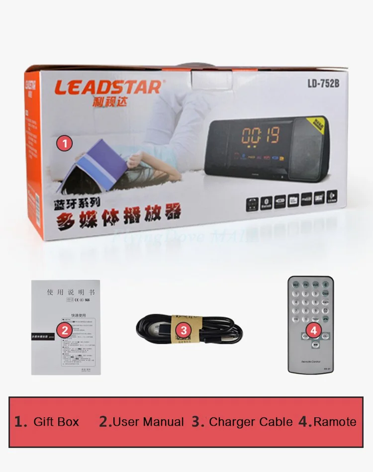 LEADSTAR FM радио Bluetooth динамик Handfree глубокий бас беспроводной динамик со светодиодный дисплей Пульт дистанционного управления микрофоном suppoero TF карта USB