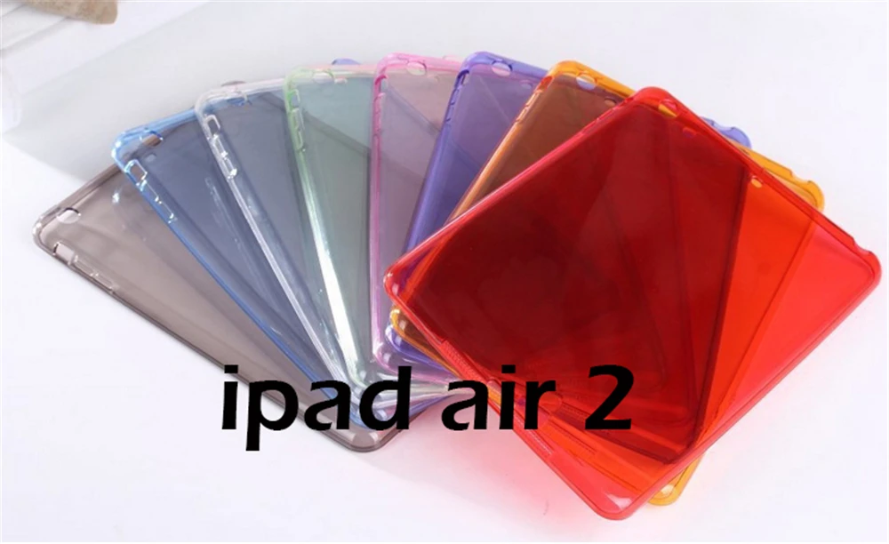 Для Apple ipad air 2 чехол TPU Мягкий Прозрачный для 6 Защитный iPad air2 планшета A1566 A1567 # |