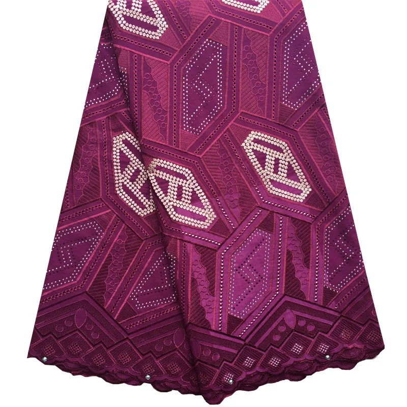 2018 New Wine African Swiss Lace Fabrics Embroidery High Quality Voile Bridal Fabric For Dress 1265 | Дом и сад