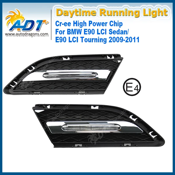 

LED Car Daytime Running Light 12V 6W*2 Cr High power 1320LM for BMW E90 LCI Sedan/ E90 LCI Tourning 09-11 DRL Headlight Kit