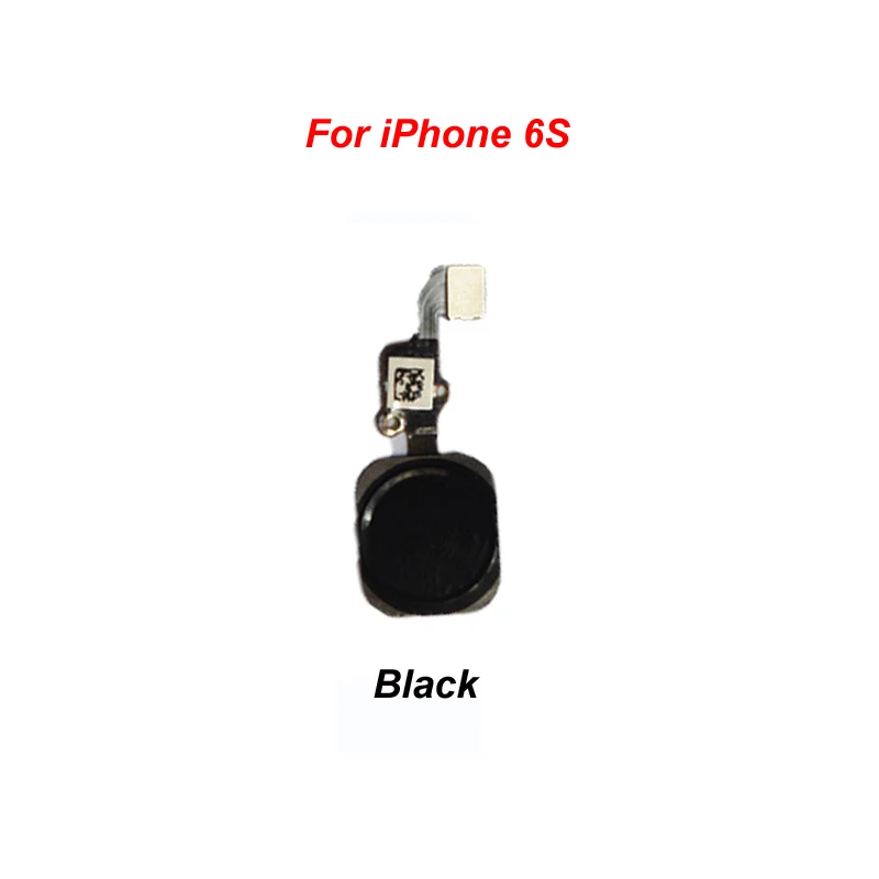 For iPhone 6S Black YKaiserin для iPhone 5S, 6, 6 S, 6 Plus, 6 S Plus, кнопка «домой», датчик отпечатков пальцев, сенсорный ID, гибкий кабель, лента, запасные части, кнопка, ключ - Цвет: For iPhone 6S Black