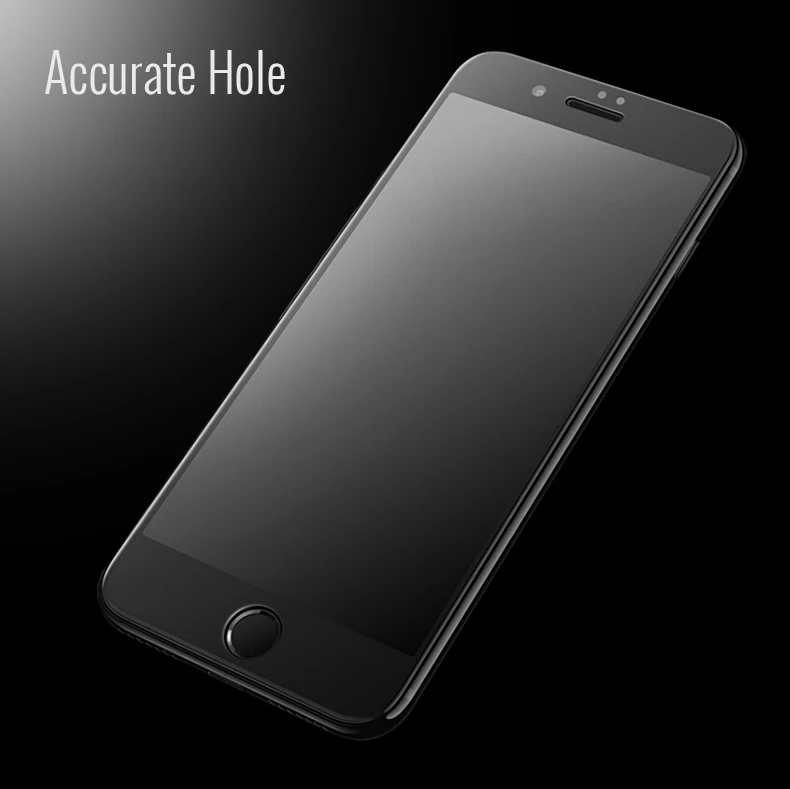 FRVSIMEM 4D полноэкранное закаленное стекло для iphone 7 Защитная пленка для Apple iphone 7 Plus 4D изогнутое закаленное стекло