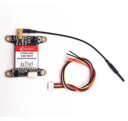PandaRC VT5804 PRO 25 МВт 200 600 мВт переключаемый 5 8G Raceband передатчик изображения RC QAV250