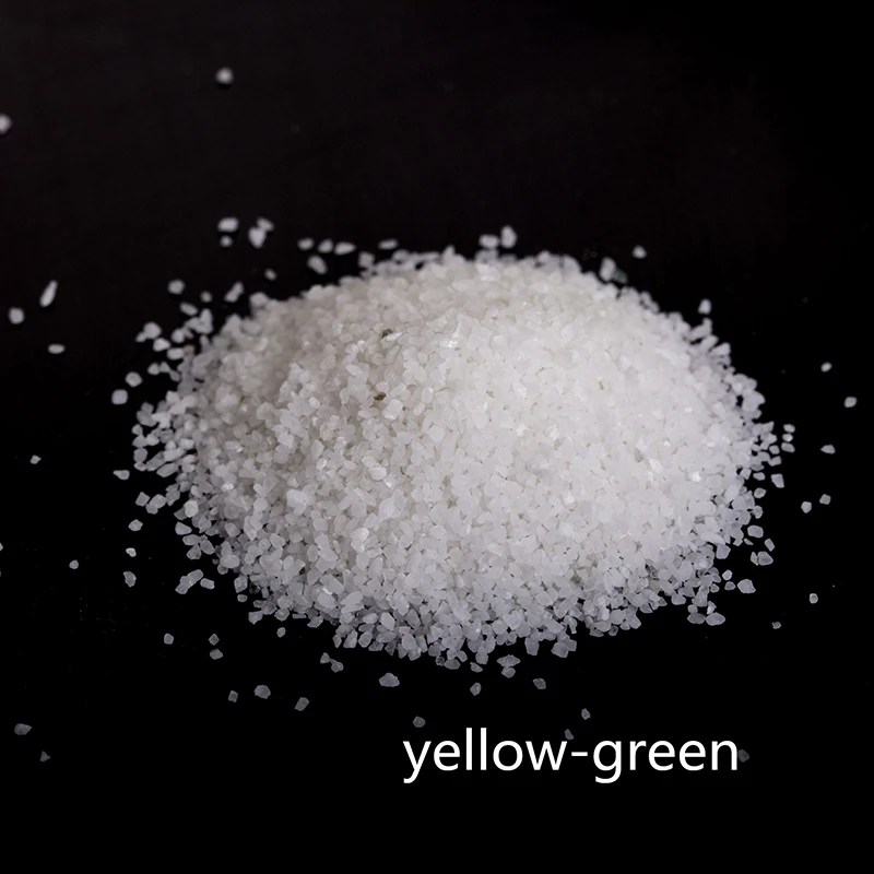 Yellow and Green Светящийся песок, модный красочный камень, используется для сада, парка, дороги, булыжника, аквариума, аксессуары для освещения - Цвет: Yellow and Green