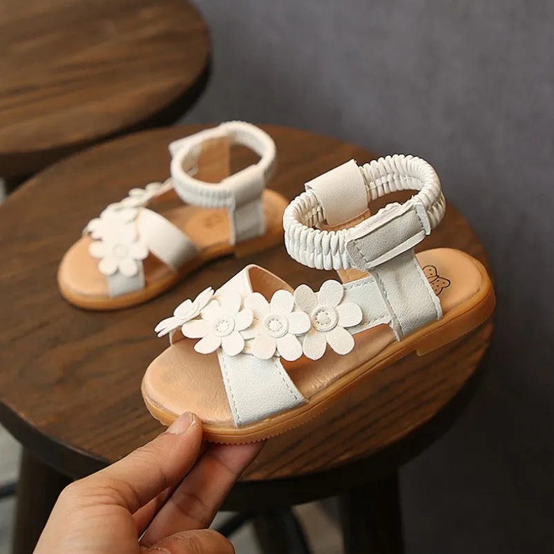 Children Shoes Summer Kids Sandals Lovely Flower Shoes Fashion Girl Sandals Magic Toddler Baby Shoes For Kiads
