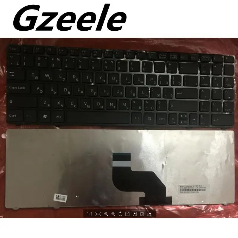 GZEELE Русская клавиатура для MSI CX640 CR640 CR643 CX640DX A6400 RU Клавиатура ноутбука черная V128862AS1