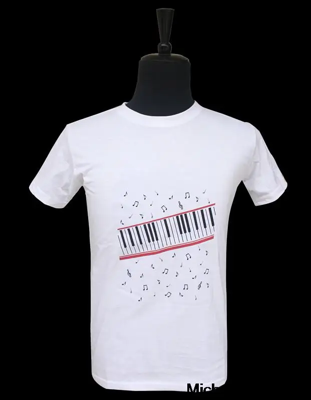 Piano T shirt MJ Beat It Повседневная панк красная куртка на молнии в американском стиле верхняя одежда Майкл Джексон - Цвет: Piano T shirt