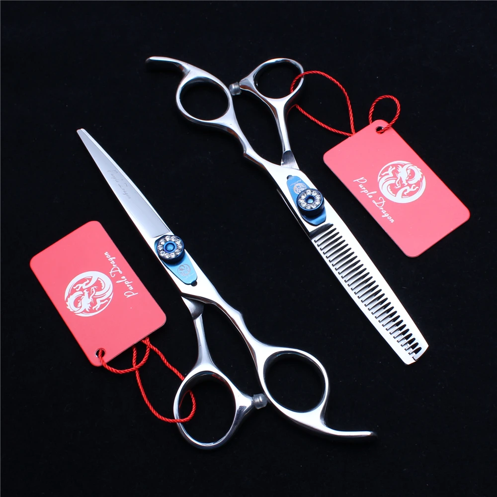 6 inch 17.5cm Japan Stainless Purple Dragon Hairdresser&amp#39s Scissors Cutting Thinning Shears Professional Hair Scissor | Красота и