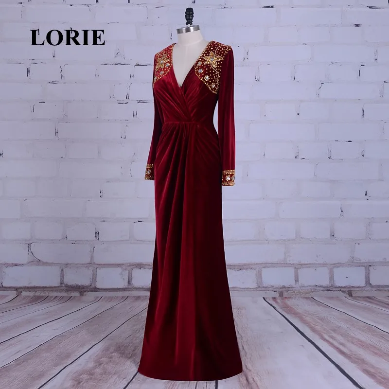 Женское бархатное вечернее платье с V образным вырезом|dubai kaftan|burgundy evening dressevening dress