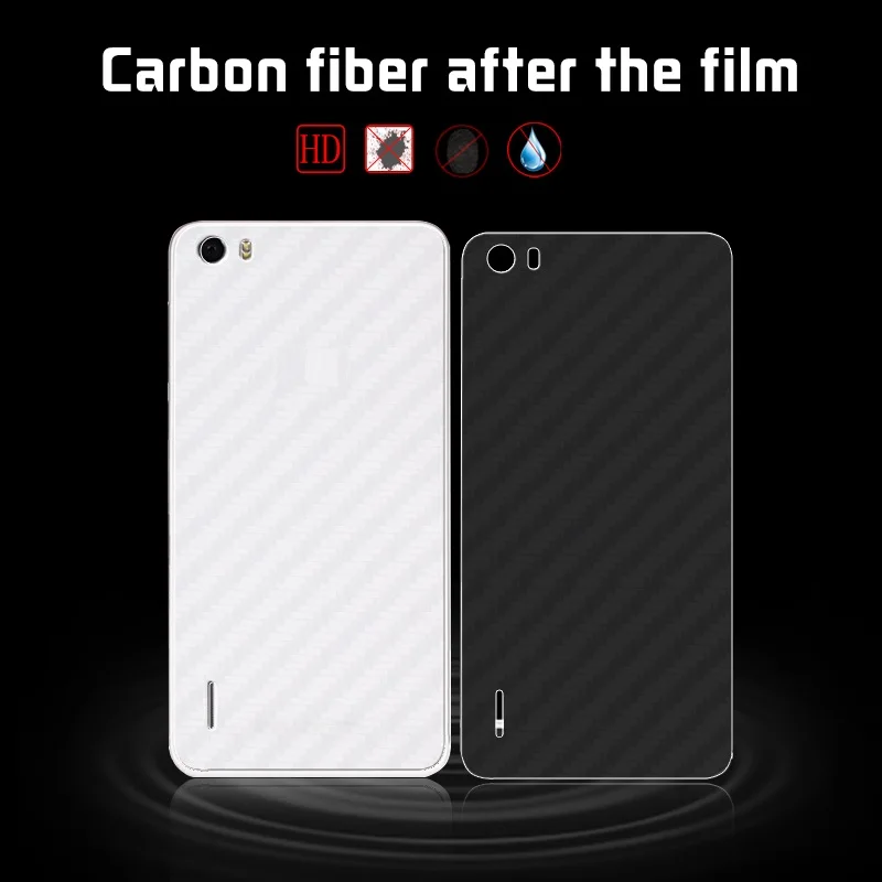 Прозрачная Водонепроницаемая задняя пленка HD из углеродного волокна для Huawei Honor 6