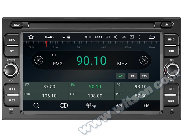 WITSON Android 10 0 4 ГБ ОЗУ + 64 Гб флэш 8 Восьмиядерный автомобильный DVD плеер для NISSAN NAVARA
