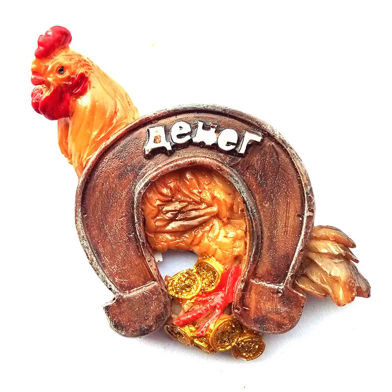 Прямая продажа с завода магнит на холодильник со знаками Зодиака курица для