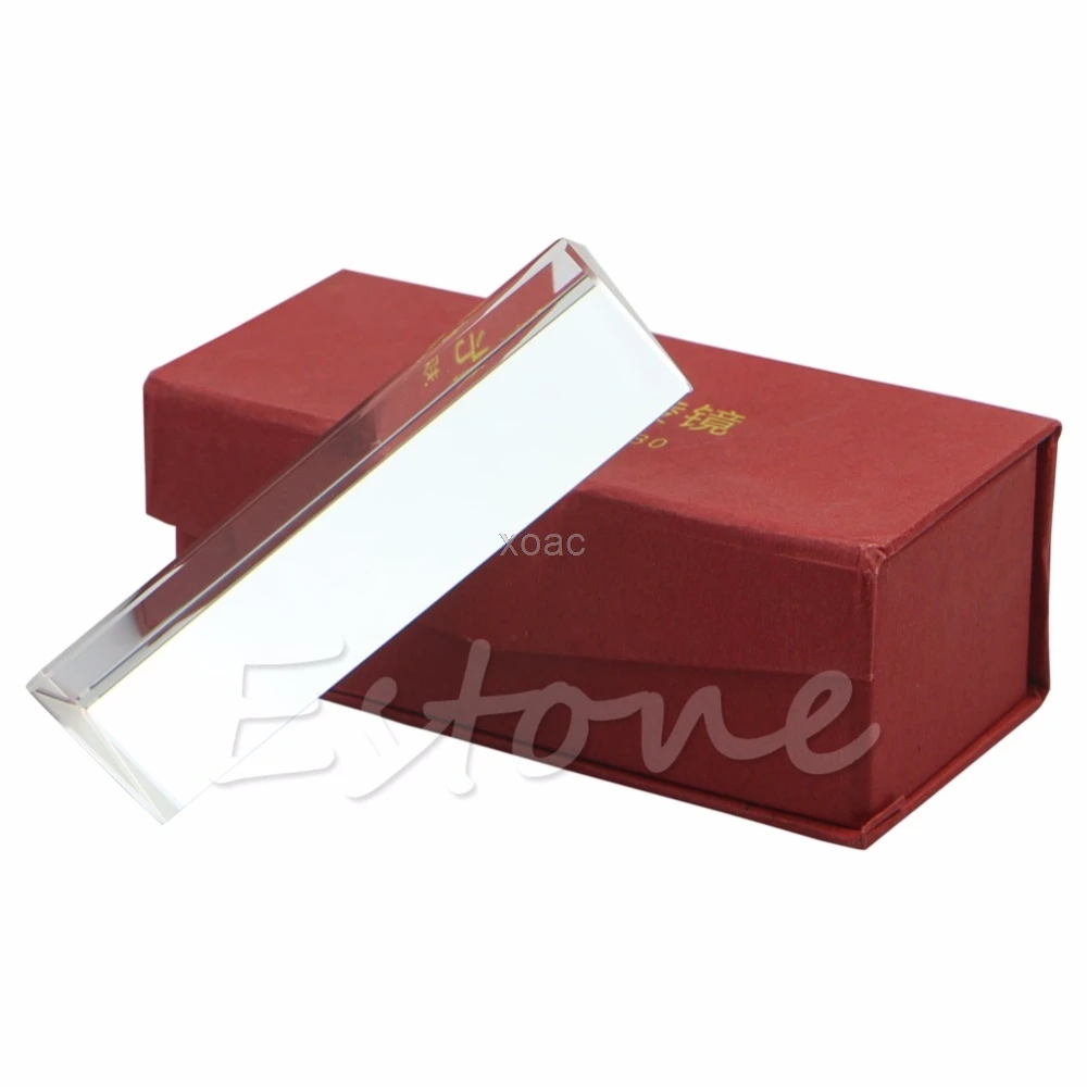 Тройная треугольная призма Оптическое стекло физика обучающий светильник спектр 10 см " M10 Прямая поставка