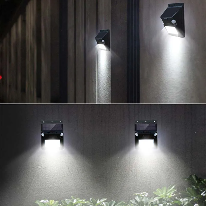 Солнечные светильники открытый светодиодный датчик движения лампа RGBW 12