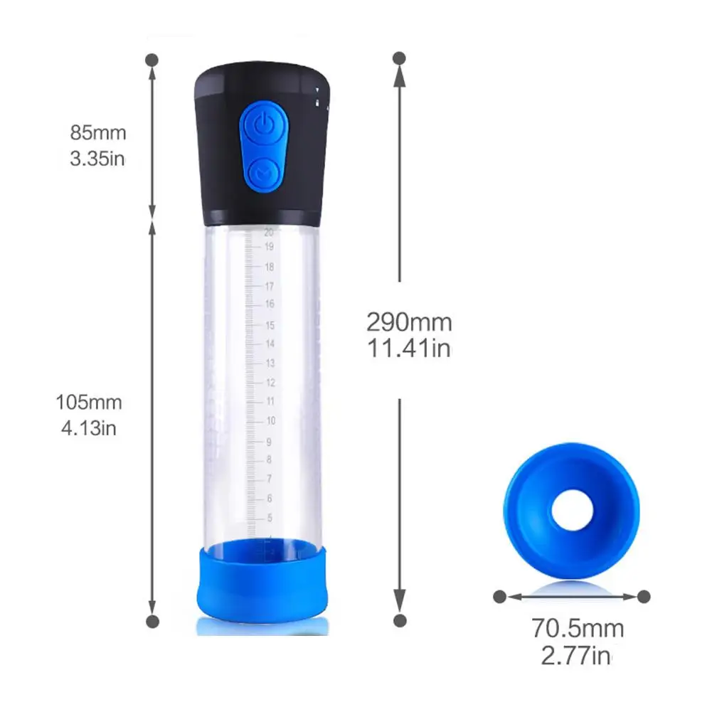 Электрический силиконовый насос для пениса автоматический вакуумный